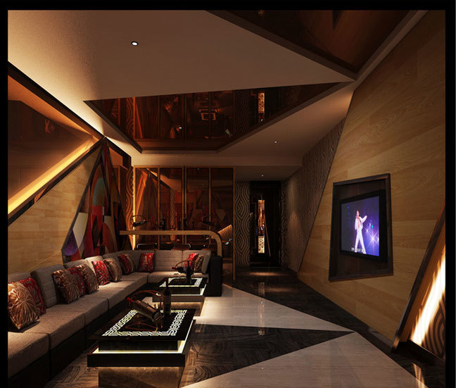 精致都市豪華量販式KTV裝修設計效果圖與裝潢設計解析